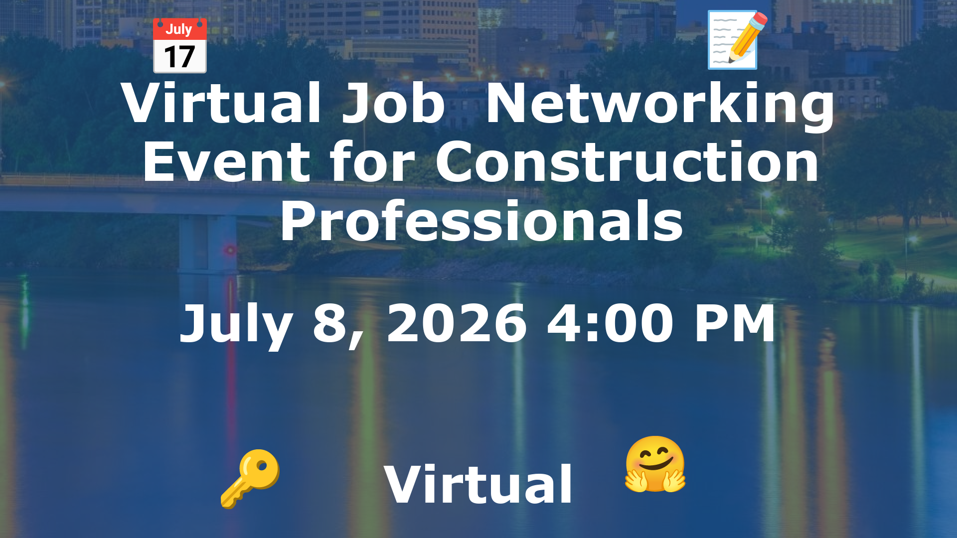 Virtual Job  Networking Event for Construction Professionals event image